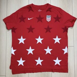 Nike‎ USA Red Star Graphic Tee Men's XL Soccer Flag Patriotic Shirt Nike Tee